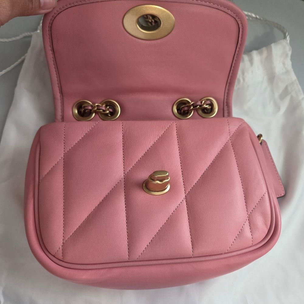 Coach Madison 18 Pink Quilted Convertible Shoulder Bag - Picture 11 of 11